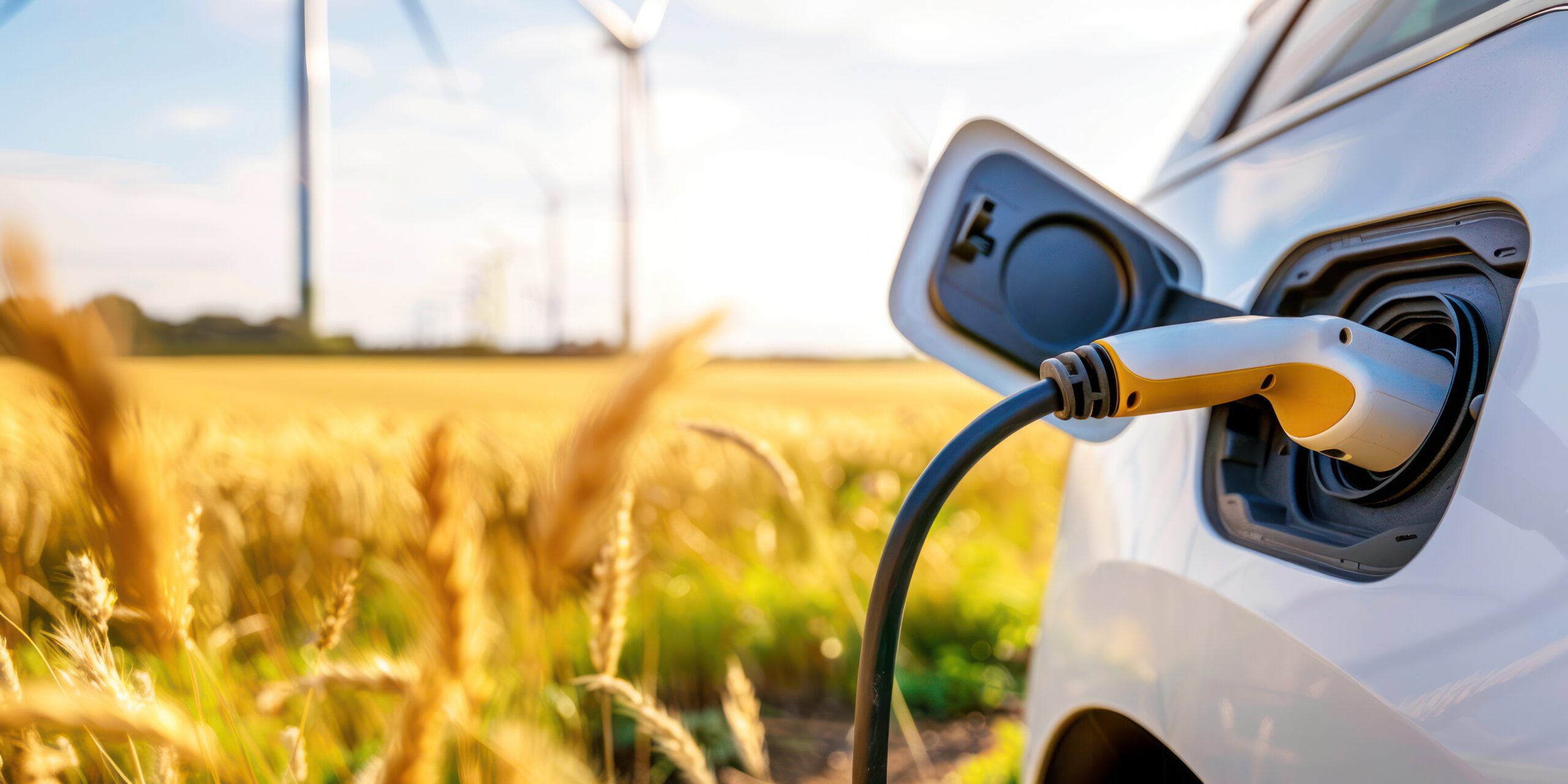 Electric vehicle charging in field